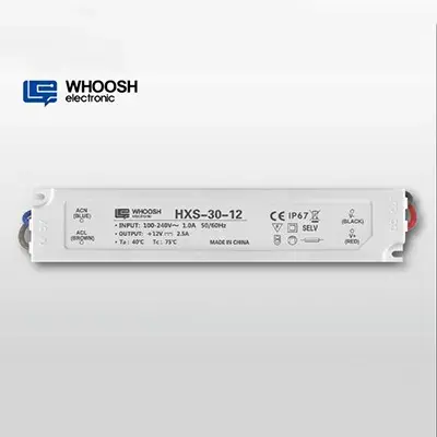 플라스틱 하우징 30W 2.5A IP67 방수 전원 공급 장치 30W 12V LED 드라이버