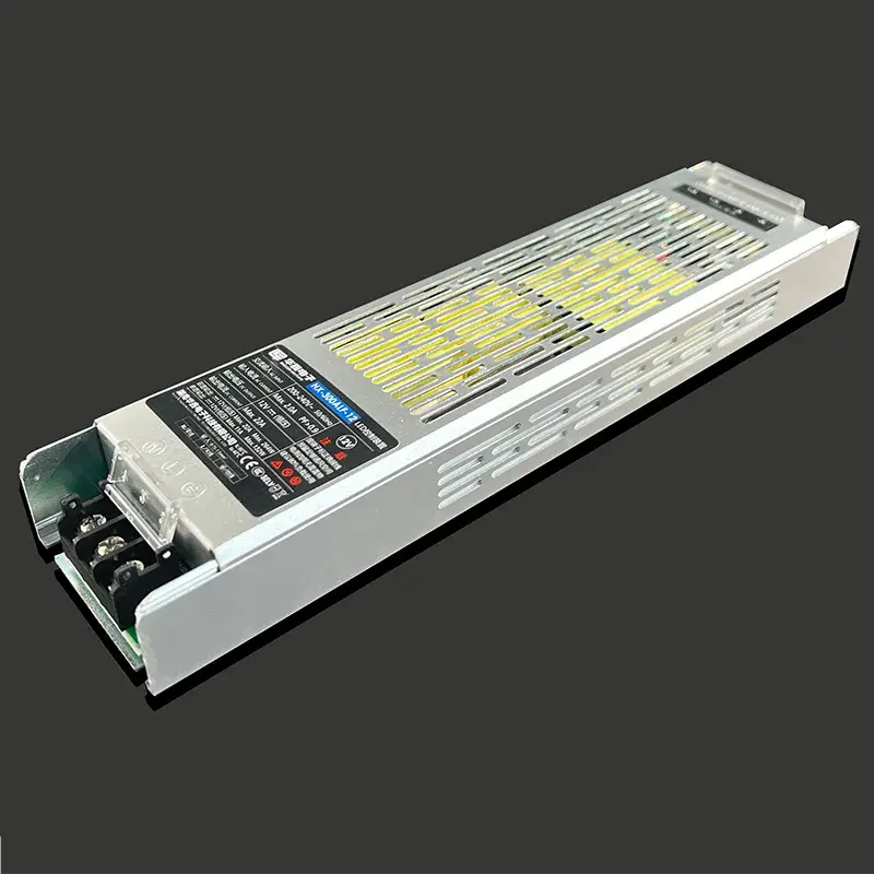 PF&gt;0.97 DC24V 12.5A 300W 슬림 전원 공급 장치 CE LED 조명용